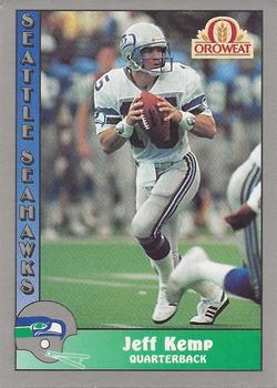 1990 Pacific Oroweat Seattle Seahawks #49 Jeff Kemp Front
