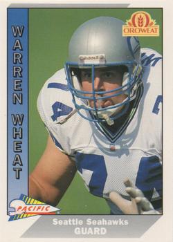 1991 Pacific Oroweat Seattle Seahawks #23 Warren Wheat Front