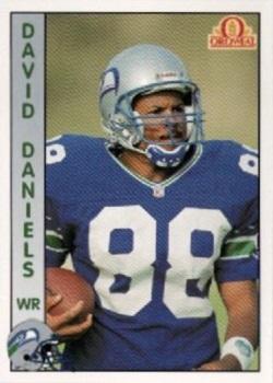 1992 Pacific Oroweat Seattle Seahawks #35 David Daniels Front