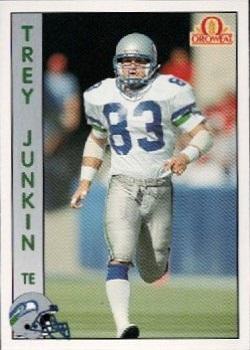 1992 Pacific Oroweat Seattle Seahawks #45 Trey Junkin Front