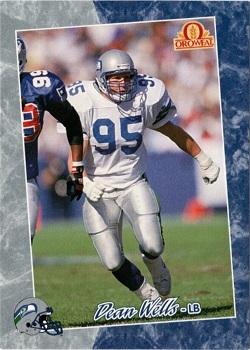 1993 Pacific Oroweat Seattle Seahawks #50 Dean Wells Front