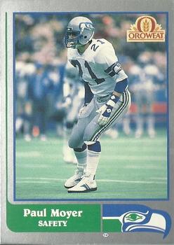1989 Pacific Oroweat Seattle Seahawks #1 Paul Moyer Front