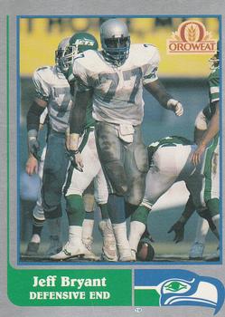 1989 Pacific Oroweat Seattle Seahawks #12 Jeff Bryant Front
