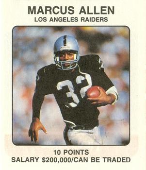 1989 Franchise Game #NNO Marcus Allen Front