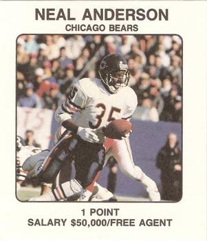 1989 Franchise Game #NNO Neal Anderson Front