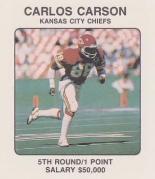 1989 Franchise Game #NNO Carlos Carson Front