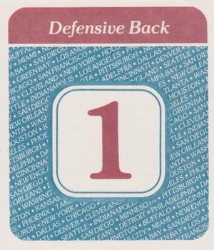 1989 Franchise Game #NNO Deron Cherry Back