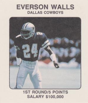 1989 Franchise Game #NNO Everson Walls Front