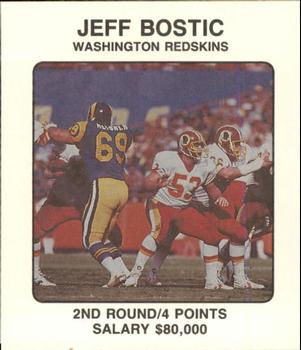 1989 Franchise Game #NNO Jeff Bostic Front