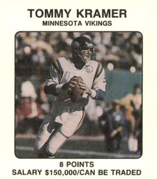 1989 Franchise Game #NNO Tommy Kramer Front