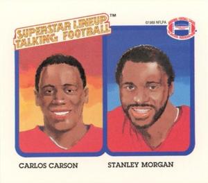 1989 Parker Brothers Talking Football #NNO Carlos Carson / Stanley Morgan Front