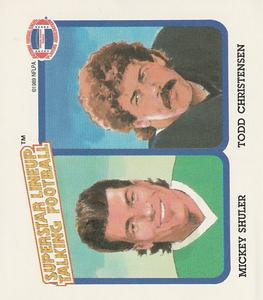1989 Parker Brothers Talking Football #NNO Mickey Shuler / Todd Christensen Front