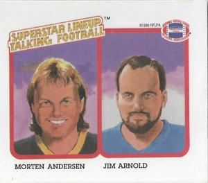 1989 Parker Brothers Talking Football #NNO Morten Andersen / Jim Arnold Front