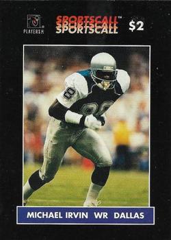 1996 Sportscall Phone Cards #1 Michael Irvin Front
