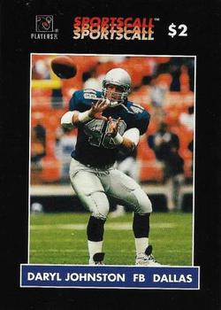 1996 Sportscall Phone Cards #3 Daryl Johnston Front