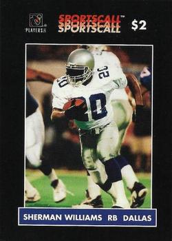 1996 Sportscall Phone Cards #6 Sherman Williams Front