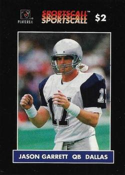 1996 Sportscall Phone Cards #8 Jason Garrett Front