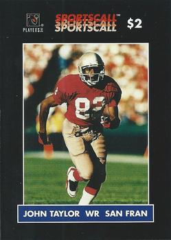 1996 Sportscall Phone Cards #13 John Taylor Front