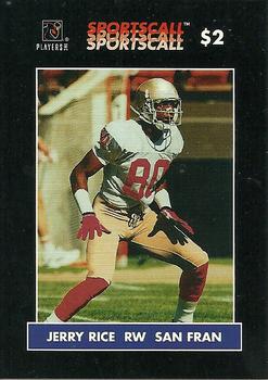 1996 Sportscall Phone Cards #16 Jerry Rice Front