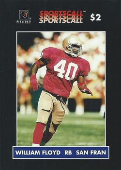 1996 Sportscall Phone Cards #18 William Floyd Front