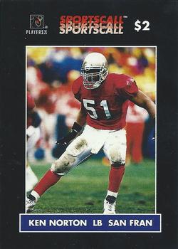 1996 Sportscall Phone Cards #30 Ken Norton Jr. Front