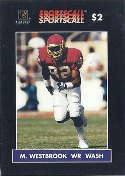 1996 Sportscall Phone Cards #63 Michael Westbrook Front