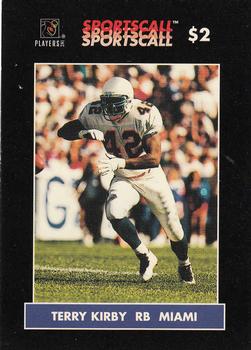 1996 Sportscall Phone Cards #112 Terry Kirby Front