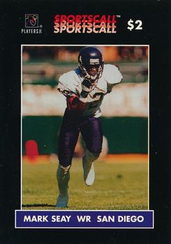 1996 Sportscall Phone Cards #184 Mark Seay Front