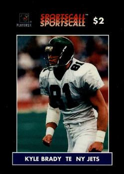 1996 Sportscall Phone Cards #298 Kyle Brady Front