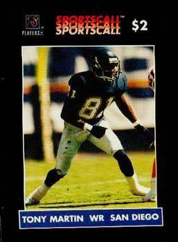 1996 Sportscall Phone Cards #186 Tony Martin Front