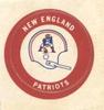 1970 Chiquita Team Logo Stickers #NNO New England Patriots Front