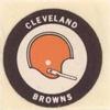 1970 Chiquita Team Logo Stickers #NNO Cleveland Browns Front
