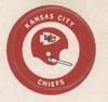 1970 Chiquita Team Logo Stickers #NNO Kansas City Chiefs Front