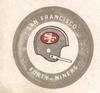 1970 Chiquita Team Logo Stickers #NNO San Francisco 49ers Front
