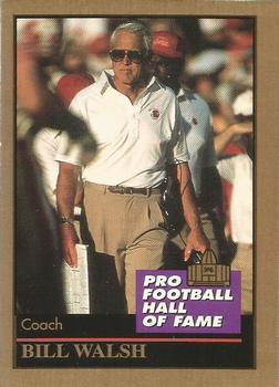 1995 Enor Pro Football HOF 180 #168 Bill Walsh Front