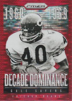2013 Panini Prizm - Decade Dominance Prizms Red Pulsar #2 Gale Sayers Front