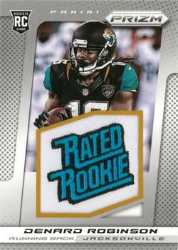 2013 Panini Prizm - Rated Rookie Patches #227 Denard Robinson Front