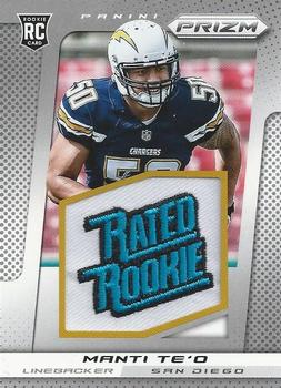 2013 Panini Prizm - Rated Rookie Patches #261 Manti Te'o Front