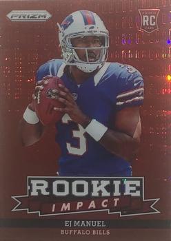 2013 Panini Prizm - Rookie Impact Prizms Red Pulsar #1 EJ Manuel Front