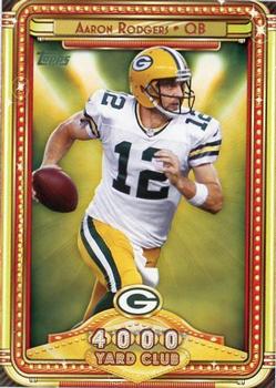2013 Topps Chrome - 4000 Yard Club #8 Aaron Rodgers Front