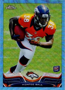 2013 Topps Chrome - Blue Wave Refractors #11 Montee Ball Front