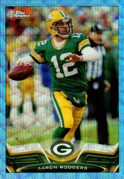 2013 Topps Chrome - Blue Wave Refractors #150 Aaron Rodgers Front