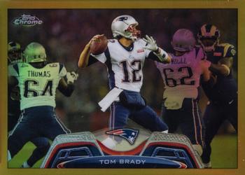 2013 Topps Chrome - Gold Refractors #50 Tom Brady Front