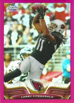 2013 Topps Chrome - Pink Refractors #2 Larry Fitzgerald Front