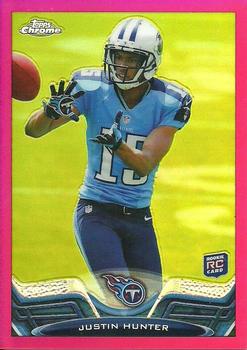 2013 Topps Chrome - Pink Refractors #18 Justin Hunter Front