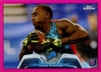 2013 Topps Chrome - Pink Refractors #93 Theo Riddick Front