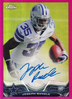 2013 Topps Chrome - Rookie Autographs Pink Refractors #29 Joseph Randle Front