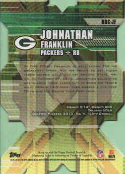 2013 Topps Chrome - Rookie Die Cuts #RDC-JF Johnathan Franklin Back