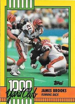 1990 Topps - 1000 Yard Club #12 James Brooks Front