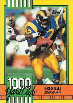 1990 Topps - 1000 Yard Club #20 Greg Bell Front